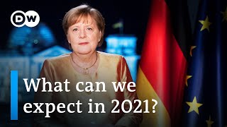 Germany faces hard times in 2021 says Chancellor Merkel in New Years speech  DW News [upl. by Adelpho]