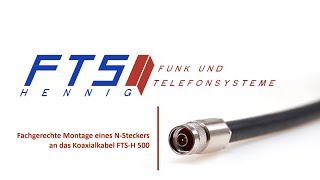 Anleitung NStecker an FTSH 500 Kabel montieren  FTS Hennig [upl. by Ennaed811]