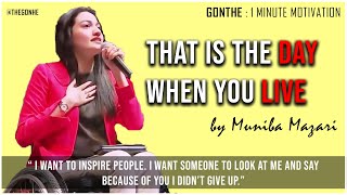 Muniba Mazari Inspiring Speech about What is Life   1 Minute Motivational [upl. by Enelez]