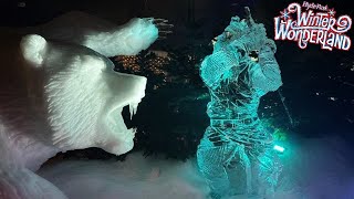 MAGICAL ICE KINGDOM FULL TOUR  Winter Wonderland Hyde Park [upl. by Elocn]