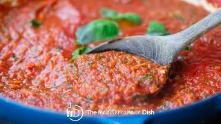 Easy Homemade Pasta Sauce  The Mediterranean Dish [upl. by Poliard]