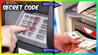 SECRET ATM MACHINE MONEY TRICK Vending Machine Hacks and More [upl. by Pricilla574]