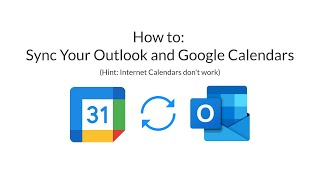 How To Sync Google and Outlook Calendars [upl. by Kcirret]