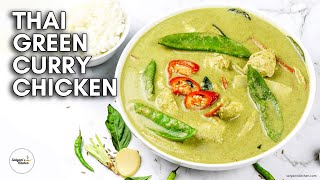 Thai Green Curry Chicken  Thai Green Curry with Chicken  Thai Green Curry Recipe  Kaeng Khiao Wan [upl. by Jem]