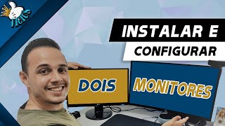 COMO INSTALAR DOIS MONITORES EM UM COMPUTADOR  Tutorial 2021 [upl. by Loram349]