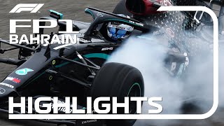 2020 Bahrain Grand Prix FP1 Highlights [upl. by Neret795]