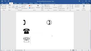 How to insert Telephone sign symbol in Word [upl. by Attikin]