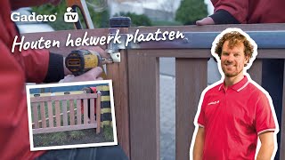 47 Houten hekwerk plaatsen [upl. by Ezarras472]