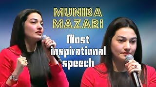 Most inspirational speech  Muniba Mazari  Iron lady of pakistan [upl. by Nettle]