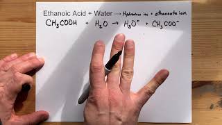 Ethanoic Acid  Water [upl. by Chrisse]