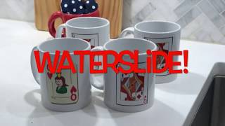 HOW TO USE WATERSLIDE DECAL ON A CERAMIC MUG [upl. by Aidam173]