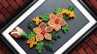 Quilling Designs  Wall Decorating Ideas  DIY Paper Crafts  HandiWorks 61 [upl. by Quartis]