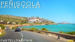 Tiny Tour  Peñíscola Spain  Driving in the Mediterranean coastal city 2020 July [upl. by Nedak726]