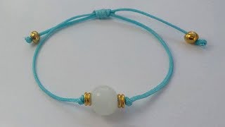 TUTORIAL COMO HACER ESTA PULSERA COQUETA FÁCIL Y RÁPIDA [upl. by Wertz386]