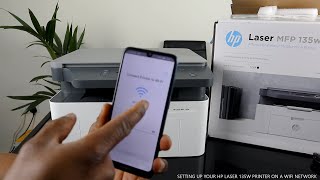 Setting Up Your HP Laserjet Printer On A WIFI Network [upl. by Nyltac937]