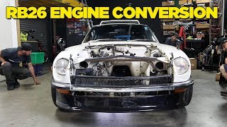 240Z  RB26 Engine Conversion PART 1 [upl. by Frederich341]