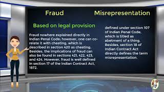 What is Difference Between Fraud amp Misrepresentation [upl. by Yliram]