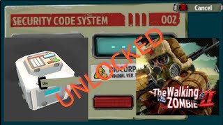 HOW TO UNLOCK BIOCORP SECURITY CODE SYSTEM 002  The laser weapon box  The Walking Zombie II [upl. by Adlemi]