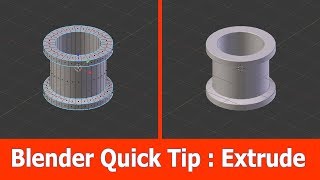 Blender Quick Modeling Tip  Extrude [upl. by Annailuj]