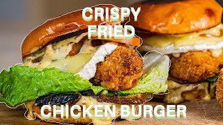 Crispy fried chicken burger  Verdens bedste kyllingeburger  Jacob Jørgsholm [upl. by Orag21]