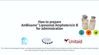 Preparation of Liposomal Amphotericin B Ambisome for Administration [upl. by Prober]