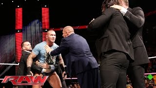 Randy Orton defies The Authority Raw October 27 2014 [upl. by Rochester]