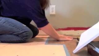 Installing Allure Flooring  Easiest DIY Flooring EVER [upl. by Loredana489]