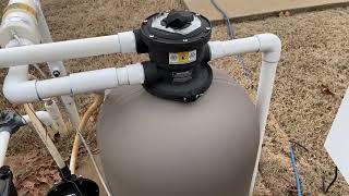 How to Winterize or drain a pool pump and filter in case of inclement weather [upl. by Firooc]