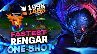 THE FASTEST RENGAR ONESHOT COMBO [upl. by Sarita]