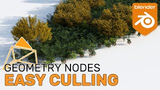 Easy Camera Culling with Geometry Nodes  Blender 292 Tutorial [upl. by Atterual]