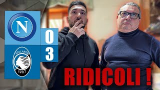 SIETE VERGOGNOSI‼️ ADDIO CHAMPIONS… NAPOLIATALANTA 03 [upl. by Ayifa]