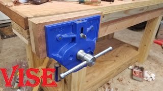 Installing a BIG vise Yost 9 inch quick release vise [upl. by Liuqa]