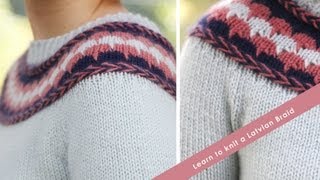 How to Knit a Latvian Braid [upl. by Damales]