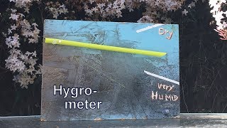 Make a Hygrometer to Measure Humidity – STEM activity [upl. by Lebanna]