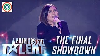 Pilipinas Got Talent Season 5 Live Finale  quotBituin Walang Ningningquot  Sharon Cuneta [upl. by Leryt183]