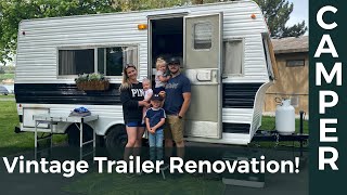 Vintage Trailer Renovation — Full Overview Video [upl. by Malanie]