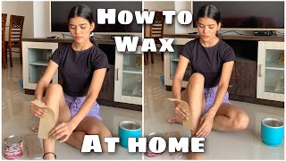 How to remove body hair at home HOW I WAX AT HOME Mishti Pandey [upl. by Leupold415]