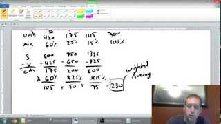 Cost Volume Profit Analysis  Part 4  MultiProduct CVP  Management Accounting [upl. by Anaiviv]