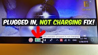 LAPTOP PLUGGED IN NOT CHARGING FIX [upl. by Jezabel]