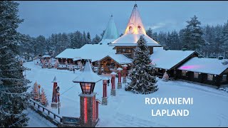 Santa Claus Village in Rovaniemi just before Christmas  Lapland Finland Arctic Circle [upl. by Atsiuqal]