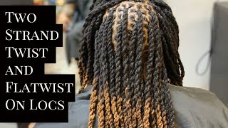 Loc Two Strand Twist and flattwist [upl. by Aleris]