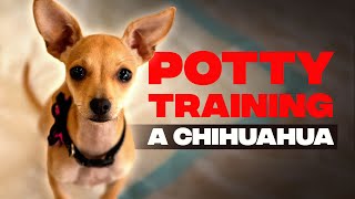 How To Potty Train a Chihuahua with Puppy Pads [upl. by Imiaj]