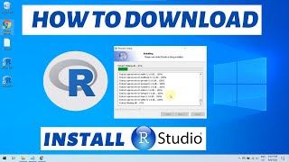 How to download R and install Rstudio on Windows 10 2021 [upl. by Alamac]