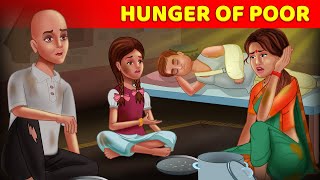 Hunger of poor people   A Heart Touching Story In English  AnimatedStories [upl. by Frannie482]