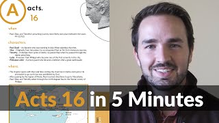 Acts 16 Summary in 5 Minutes  2BeLikeChrist [upl. by Schwejda]