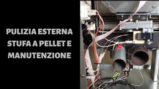 Pulizia esterna e manutenzione stufa a pellet Nordica Extraflame [upl. by Oruam]