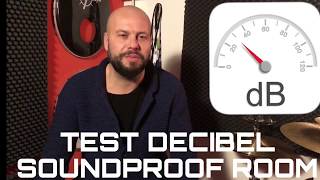 TEST DECIBEL STANZA INSONORIZZATA Test db soundproof room [upl. by Annaya733]