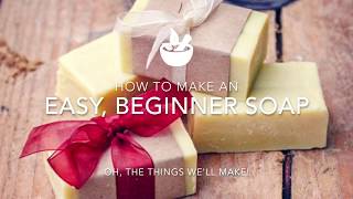 Easy Basic Beginner Soap [upl. by Leiruh]