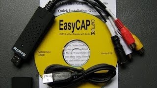 My EasyCAP DC60 USB 20 Video Adapter With Audio Capture Review Part 1 [upl. by Eerahs]