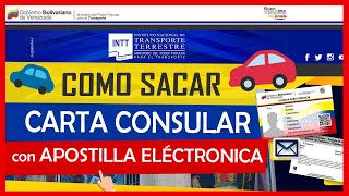 Cómo Solicitar la Carta Consular Licencia Internacional con Apostilla Electrónica 【ACTUALIZADO】 [upl. by Storfer]